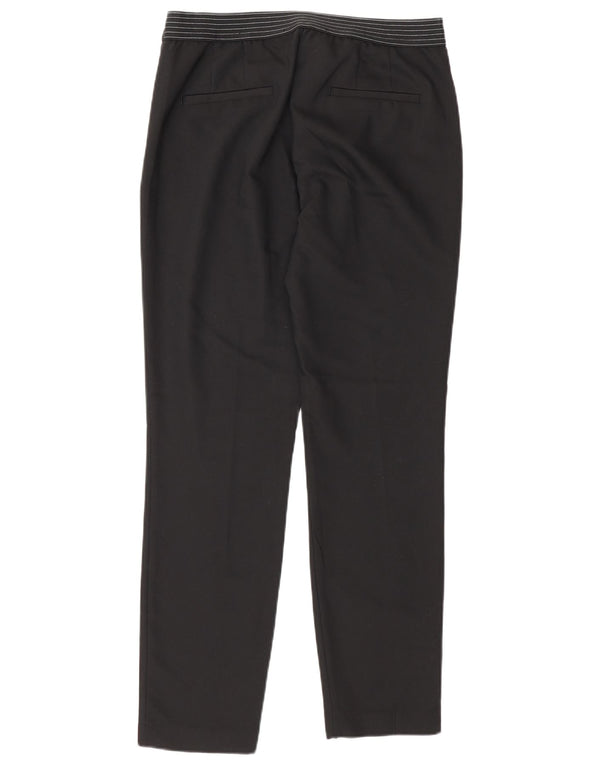 Zara Womens Slim Chino Trousers Medium W28 L28 Black Cotton
