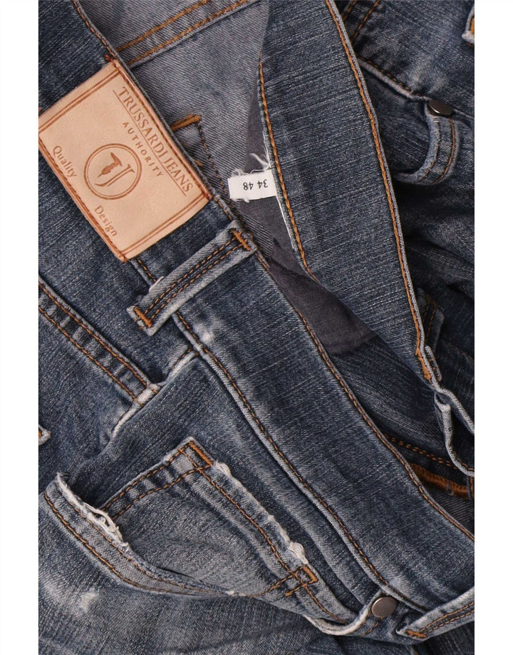Trussardi Womens Straight Jeans W34 L28 Blue