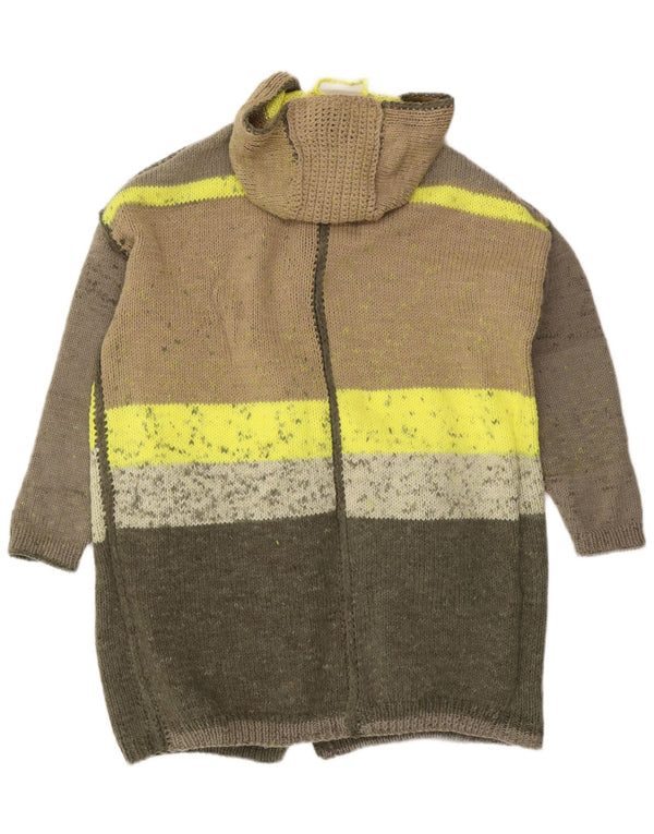 Vintage Womens Oversized Longline Cardigan Sweater UK 20 2XL Multicoloured