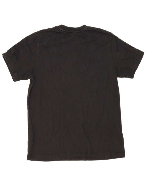 Nike Womens Graphic T-Shirt Top UK 16 Large Black Cotton