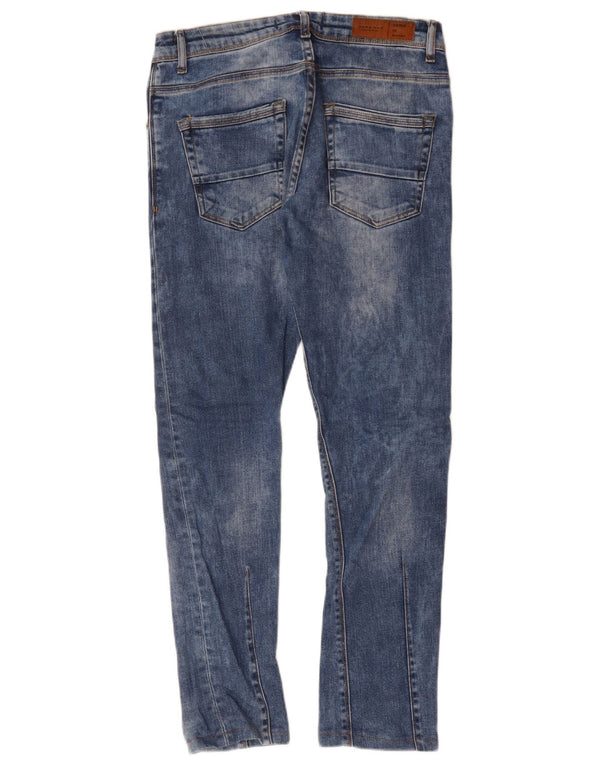 Zara Mens Slim Jeans EU 38 Small W30 L29 Blue Cotton