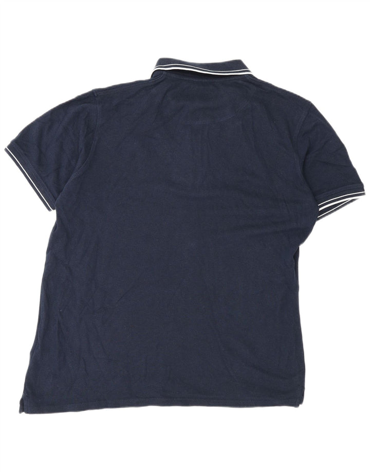 Lyle & Scott Mens Polo Shirt XL Navy Blue Cotton