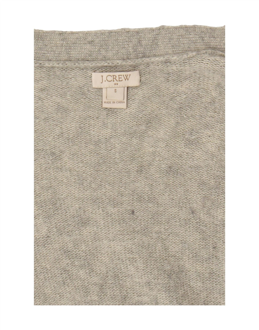 J. CREW Womens Open Cardigan Sweater UK 10 Small Grey Flecked Viscose Vintage J. Crew and Second-Hand J. Crew from Messina Hembry 