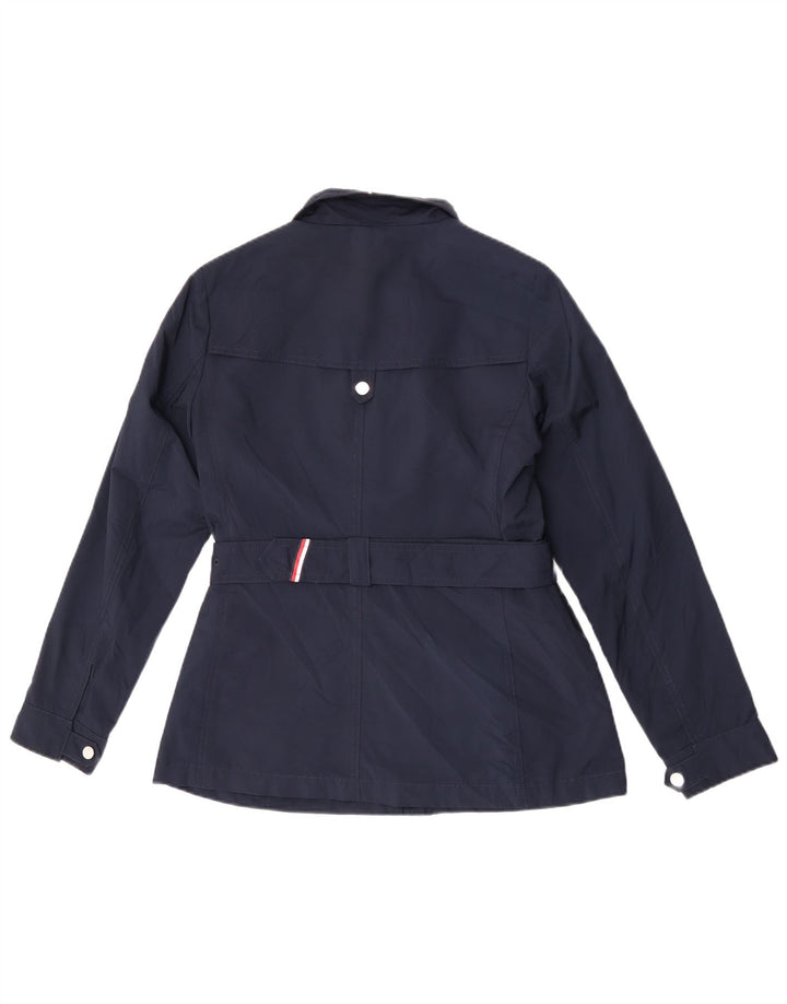 Tommy Hilfiger Womens Utility Jacket UK 10 Small Navy Blue Polyester