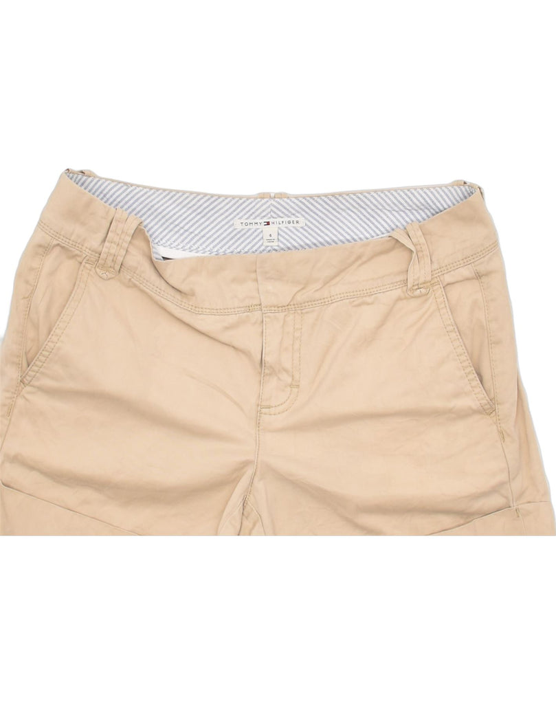 TOMMY HILFIGER Womens Chino Shorts US 4 Small W30 Beige Cotton | Vintage | Thrift | Second-Hand | Used Clothing | Messina Hembry 