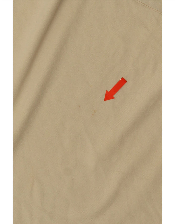 Trussardi Mens T-Shirt Top Medium Beige Cotton