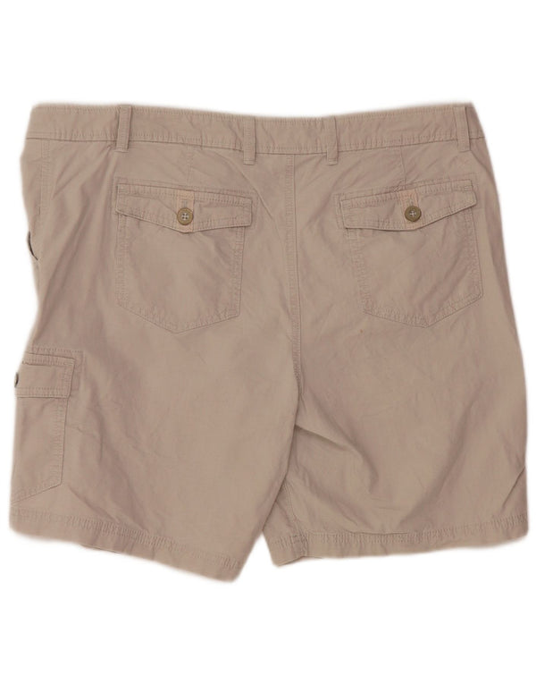 EDDIE BAUER Womens Cargo Shorts US 16 2XL W38 Grey Cotton