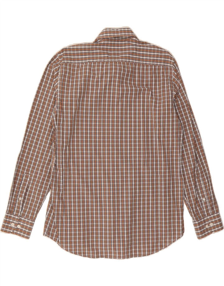 CARRERA Mens Shirt Large Brown Check Cotton Vintage Carrera and Second-Hand Carrera from Messina Hembry 