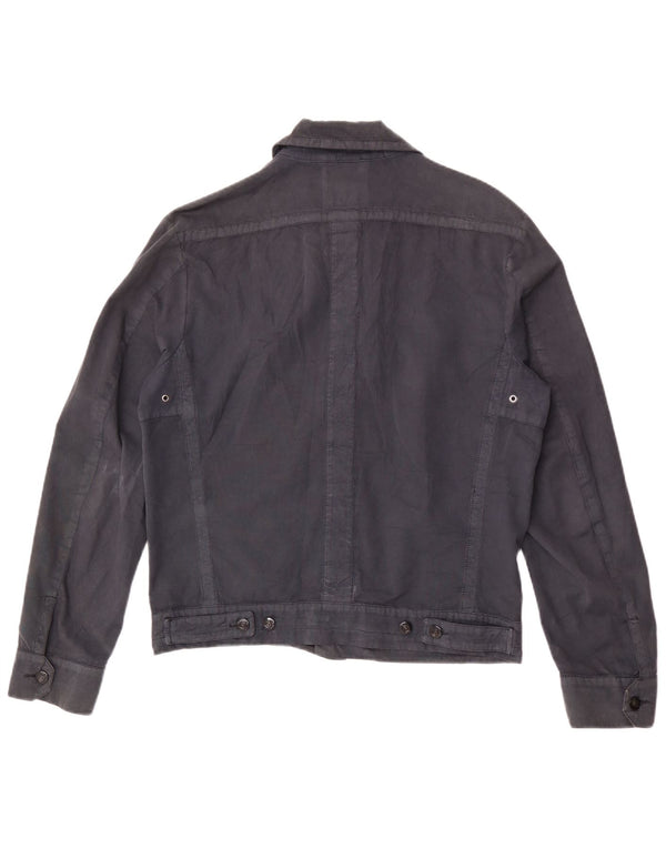 Cerruti 1881 Mens Bomber Jacket UK 38 Medium Grey Cotton