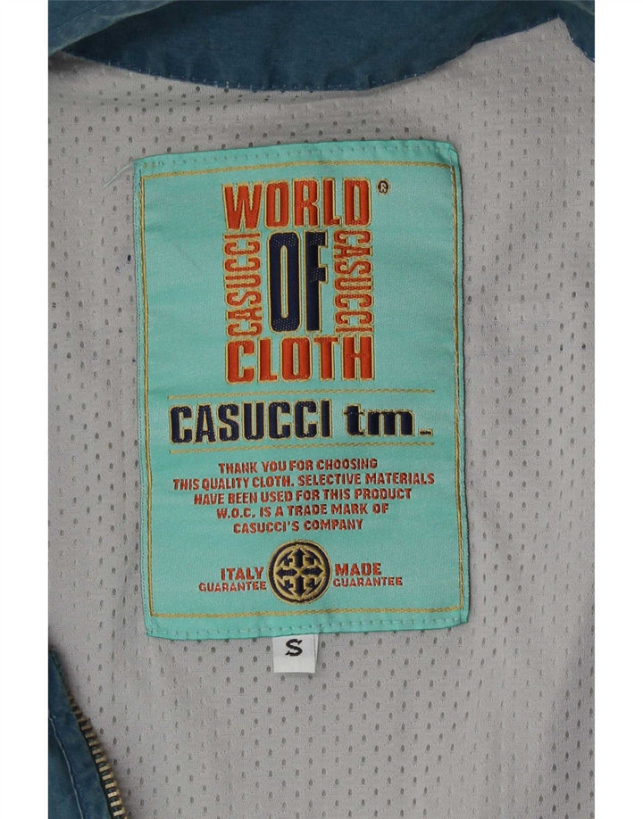 Casucci Mens Utility Gilet UK 36 Small Blue Cotton