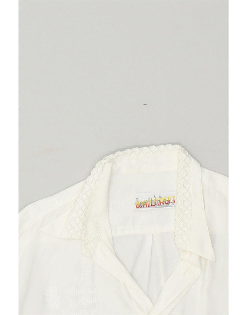 VINTAGE Mens Shirt Medium White | Vintage Vintage | Thrift | Second-Hand Vintage | Used Clothing | Messina Hembry 