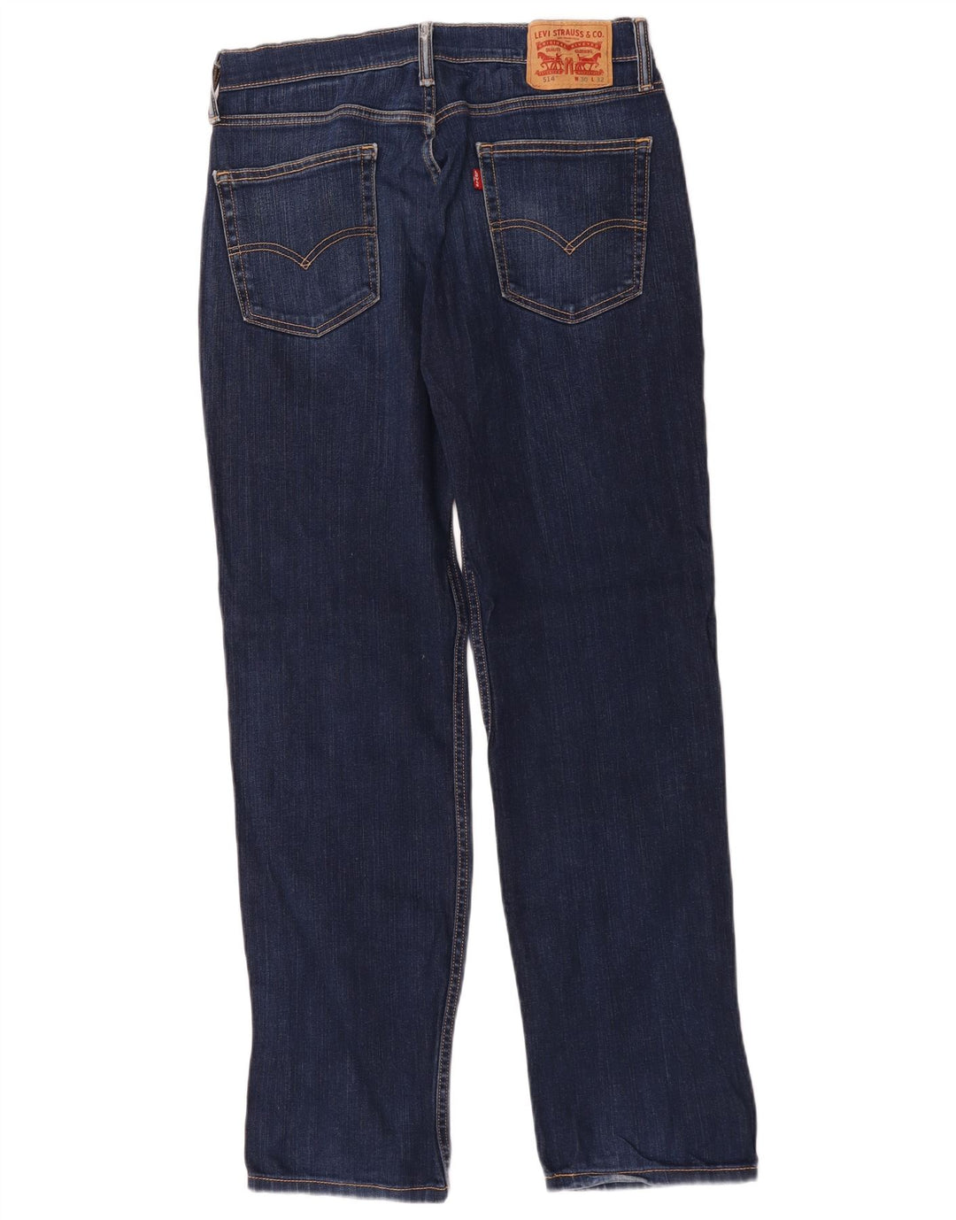 Levi's Mens 514 Straight Jeans W30 L32 Navy Blue Cotton