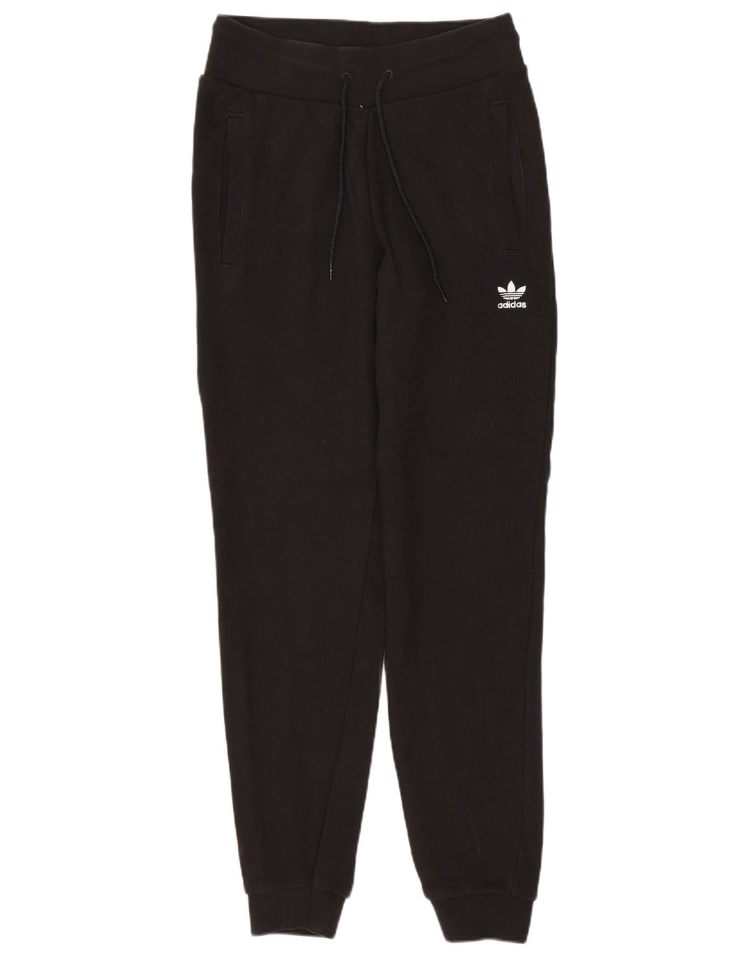 ADIDAS Womens Tracksuit Trousers Joggers UK 6 XS Black Cotton