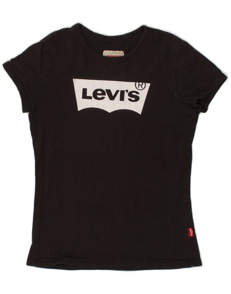 LEVI'S Girls Graphic T-Shirt Top 11-12 Years Black | Vintage Levi's | Thrift | Second-Hand Levi's | Used Clothing | Messina Hembry 