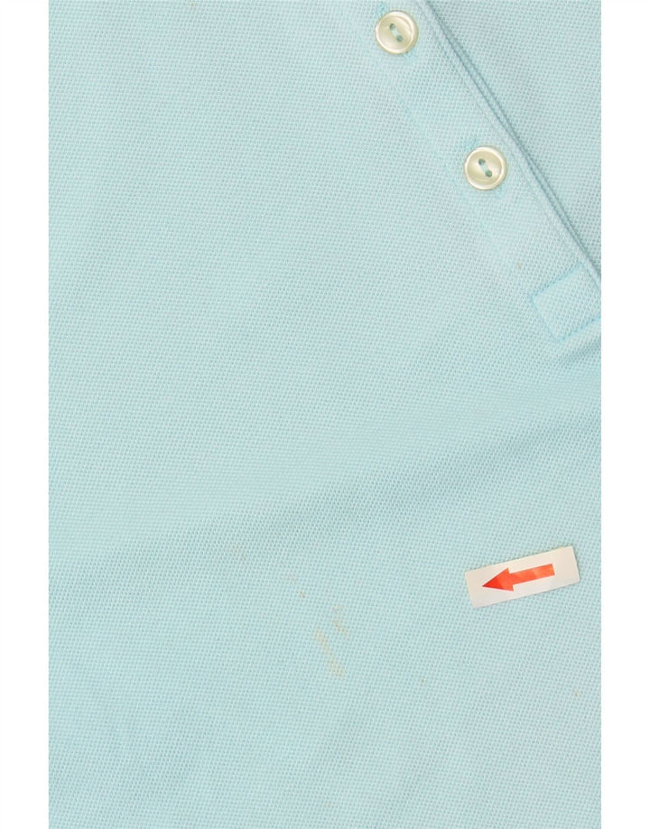 LACOSTE Womens Polo Shirt Size 48 XL Blue Cotton