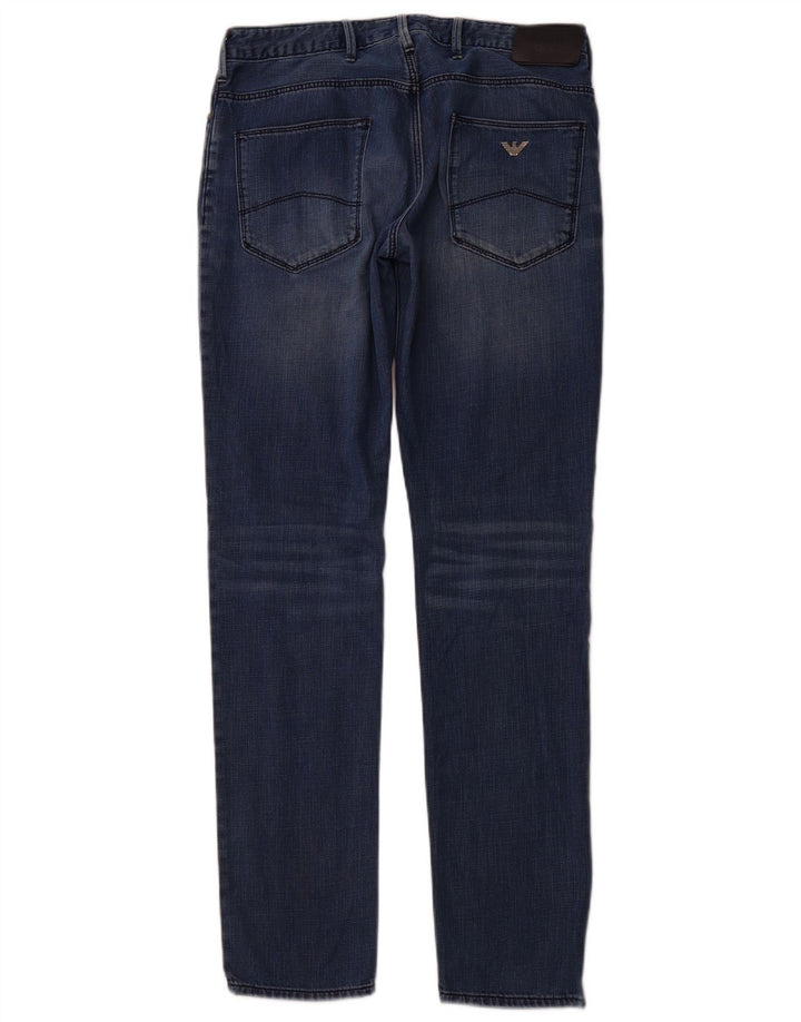 ARMANI Womens Slim Jeans W31 L34 Blue Cotton