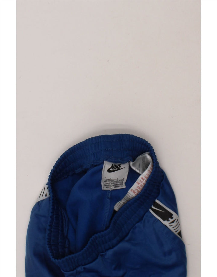 NIKE Boys Graphic Sport Shorts 6-7 Years Large  Navy Blue Polyester Vintage Nike and Second-Hand Nike from Messina Hembry 