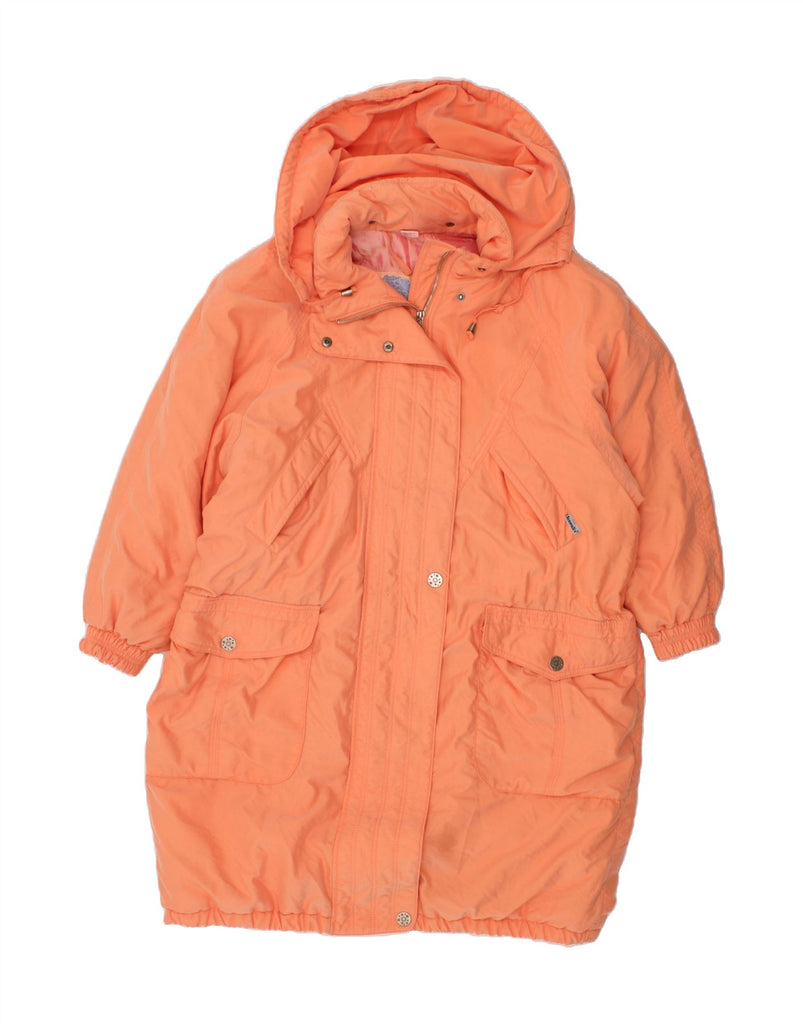 SYMPATEX Womens Oversized Padded Coat UK 16 Large Orange Polyester Vintage Sympatex and Second-Hand Sympatex from Messina Hembry 