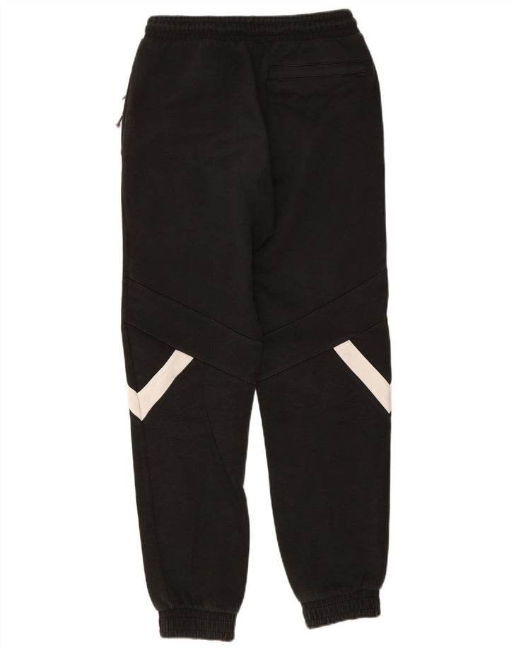 Puma Mens Graphic Tracksuit Trousers Joggers Small Black Colourblock