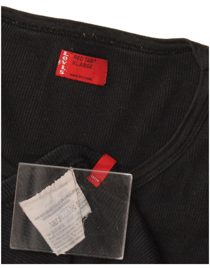 Levi's Womens Vest Top UK 18 XL Black Cotton