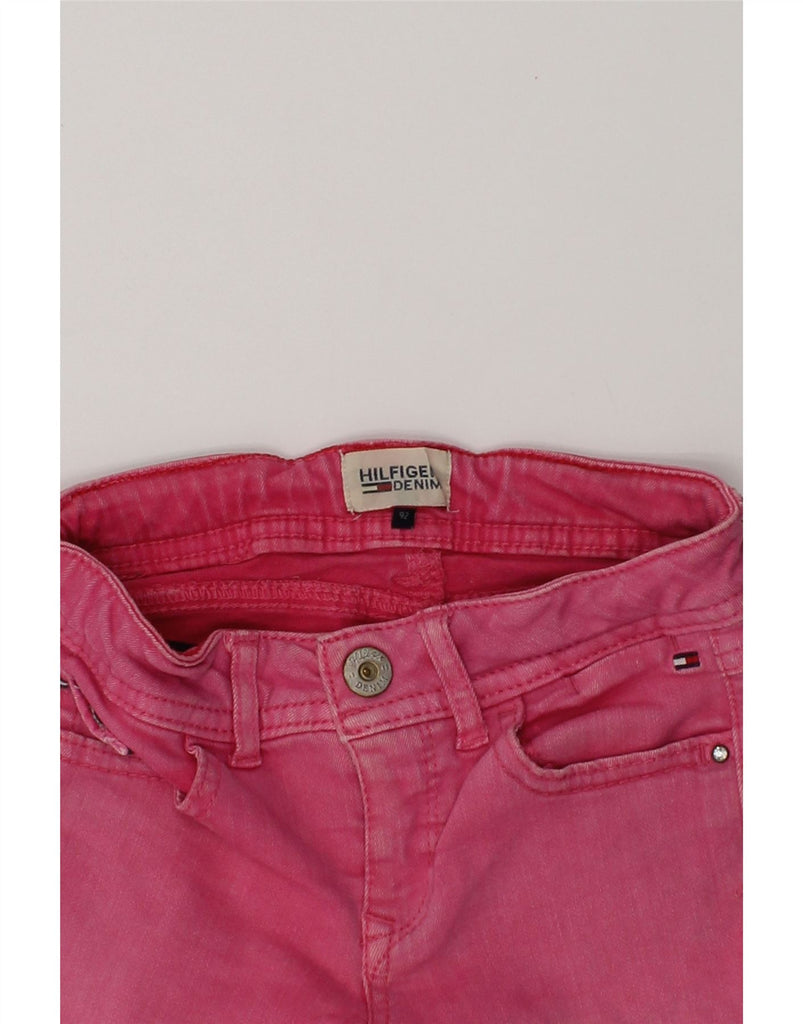 TOMMY HILFIGER Baby Girls Denim Shorts 18-24 Months W20 Pink Cotton | Vintage Tommy Hilfiger | Thrift | Second-Hand Tommy Hilfiger | Used Clothing | Messina Hembry 