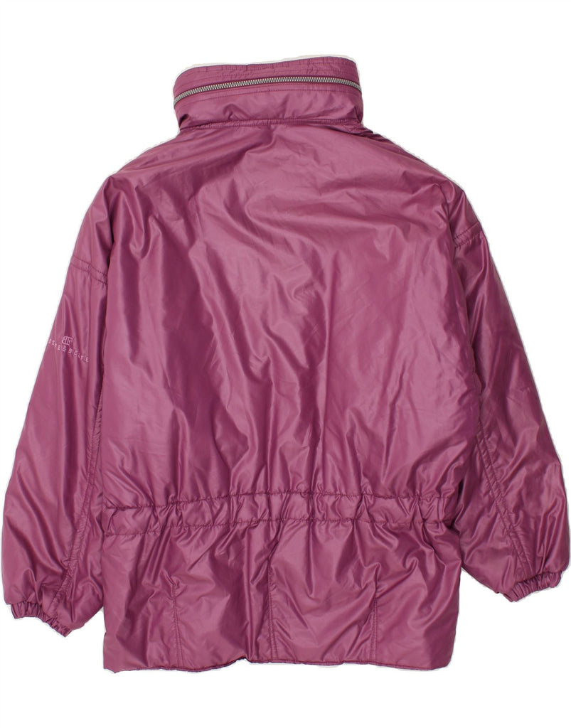 BELFE & BELFE Womens Hooded Rain Jacket IT 46 Large Purple Nylon | Vintage Belfe & Belfe | Thrift | Second-Hand Belfe & Belfe | Used Clothing | Messina Hembry 