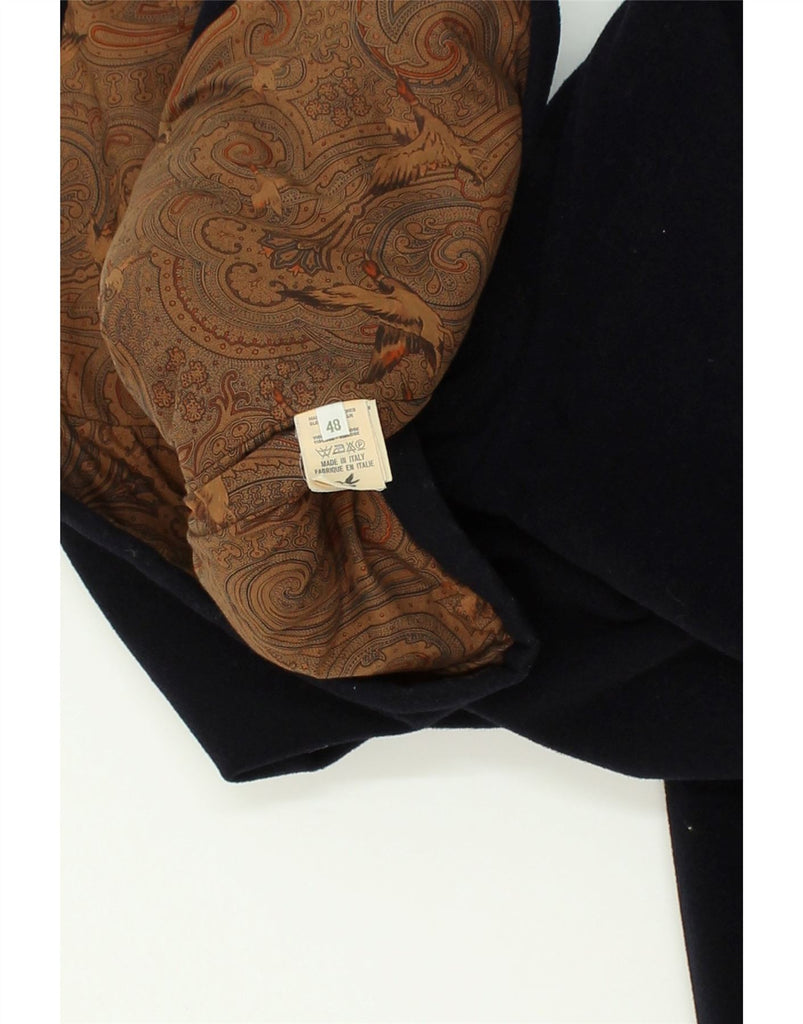 BROOKSFIELD Mens Overcoat IT 48 Medium Black Wool | Vintage Brooksfield | Thrift | Second-Hand Brooksfield | Used Clothing | Messina Hembry 