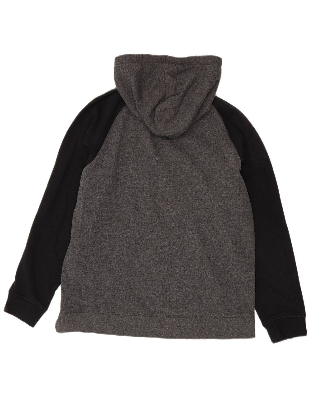 Reebok Mens Graphic Hoodie Jumper Medium Grey Colourblock Cotton