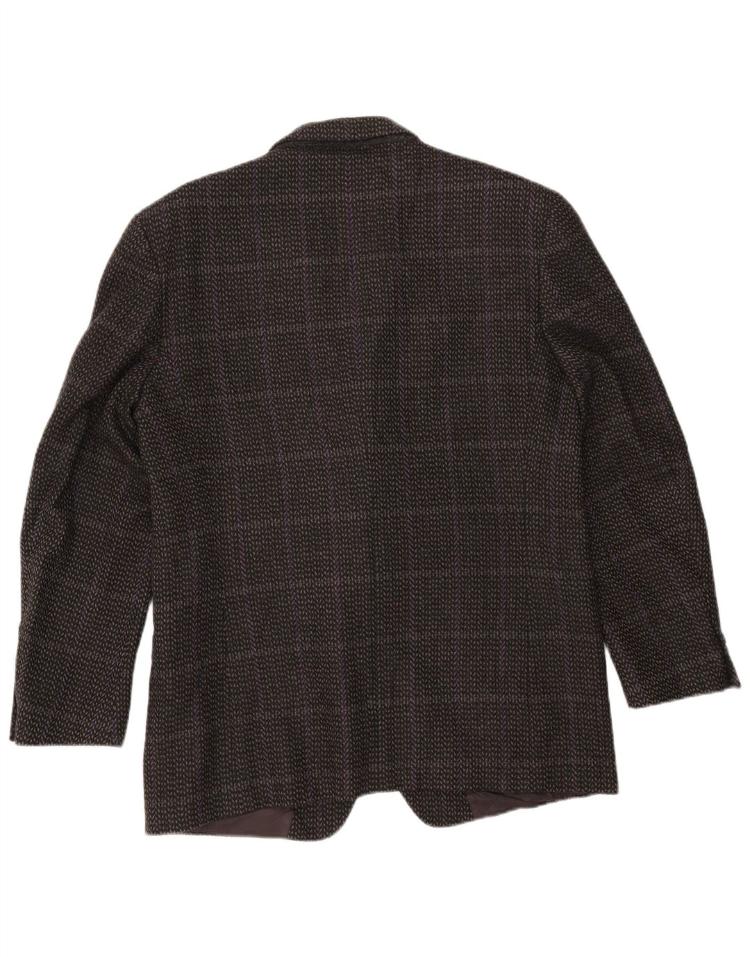 Cerruti 1881 Mens 2 Button Blazer Jacket IT 54 2XL Grey Check Lambswool