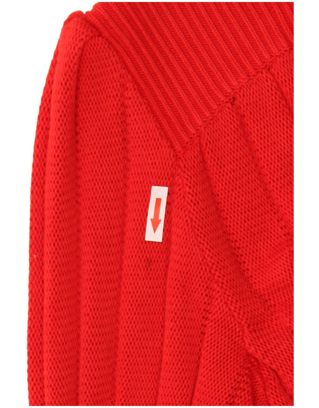Vintage Womens Cardigan Sweater IT 46 Large Red Cotton