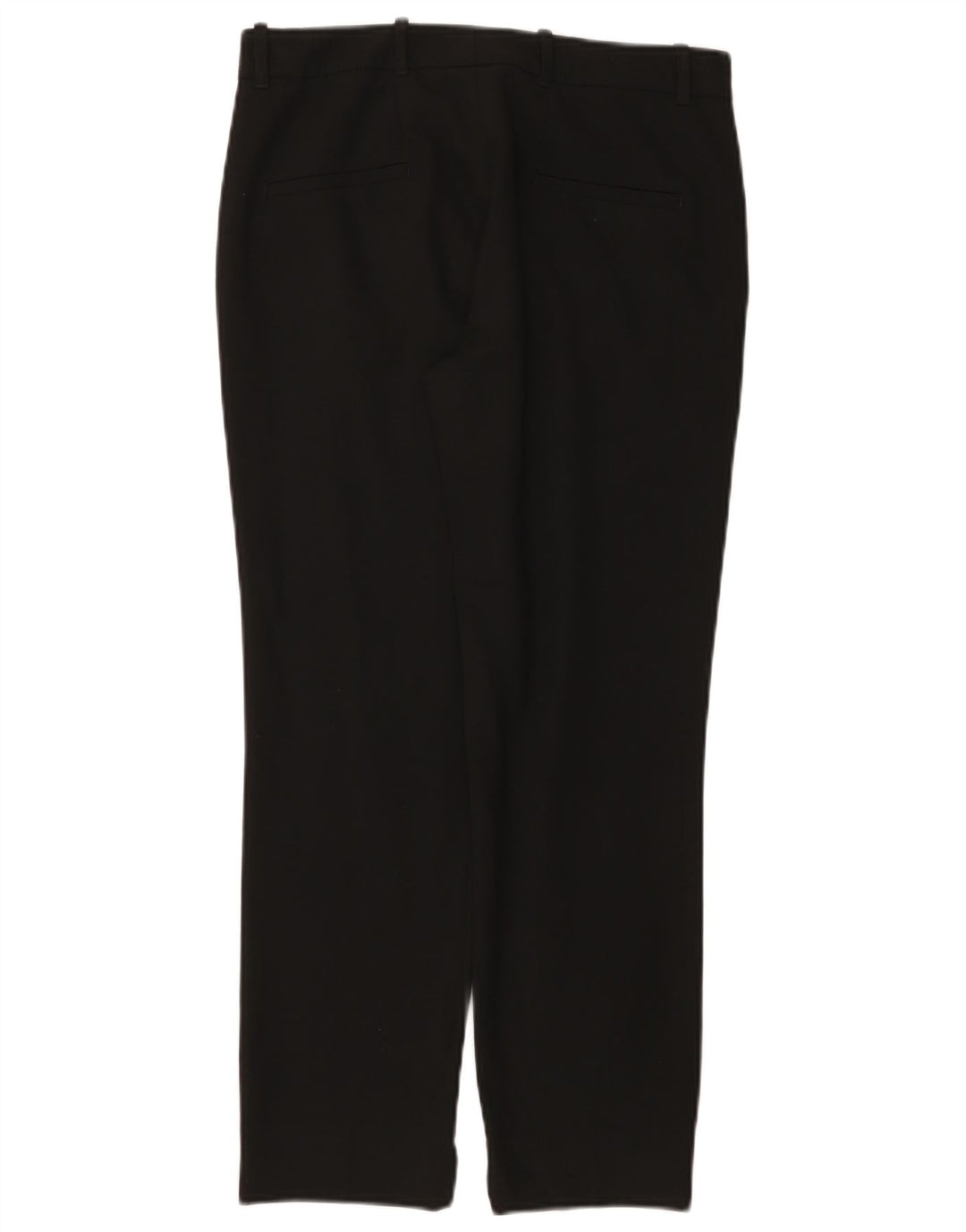 ZARA Womens Straight Chino Trousers Small W26 L26 Black Polyester