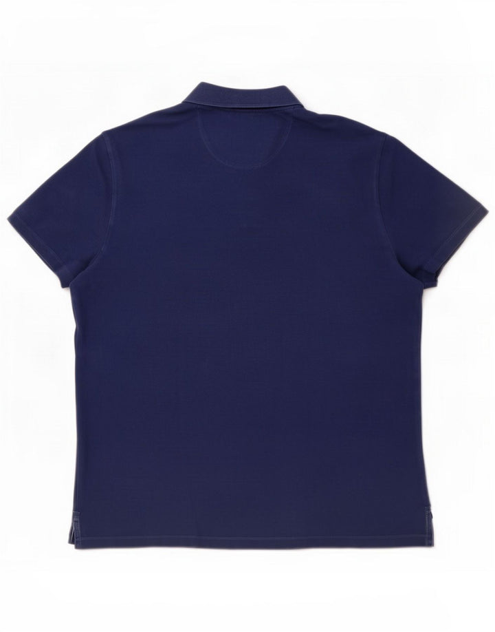 Trussardi Jeans Mens Polo Shirt Small Navy Blue