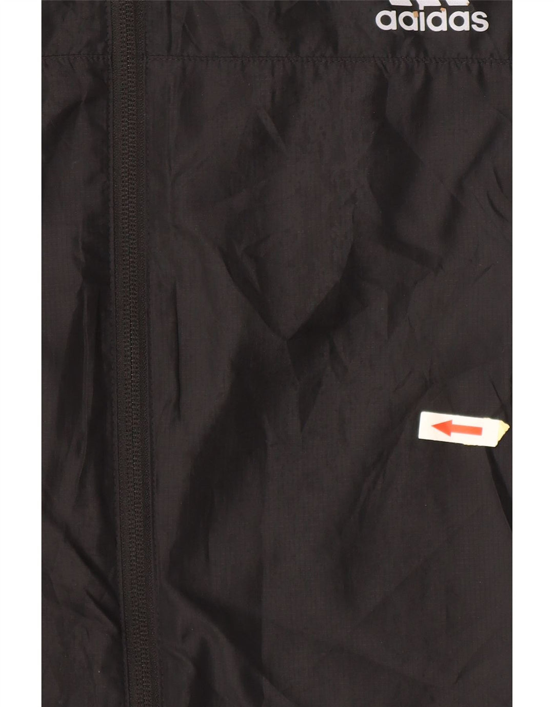 ADIDAS Mens Tracksuit Top Jacket Large Black Polyester