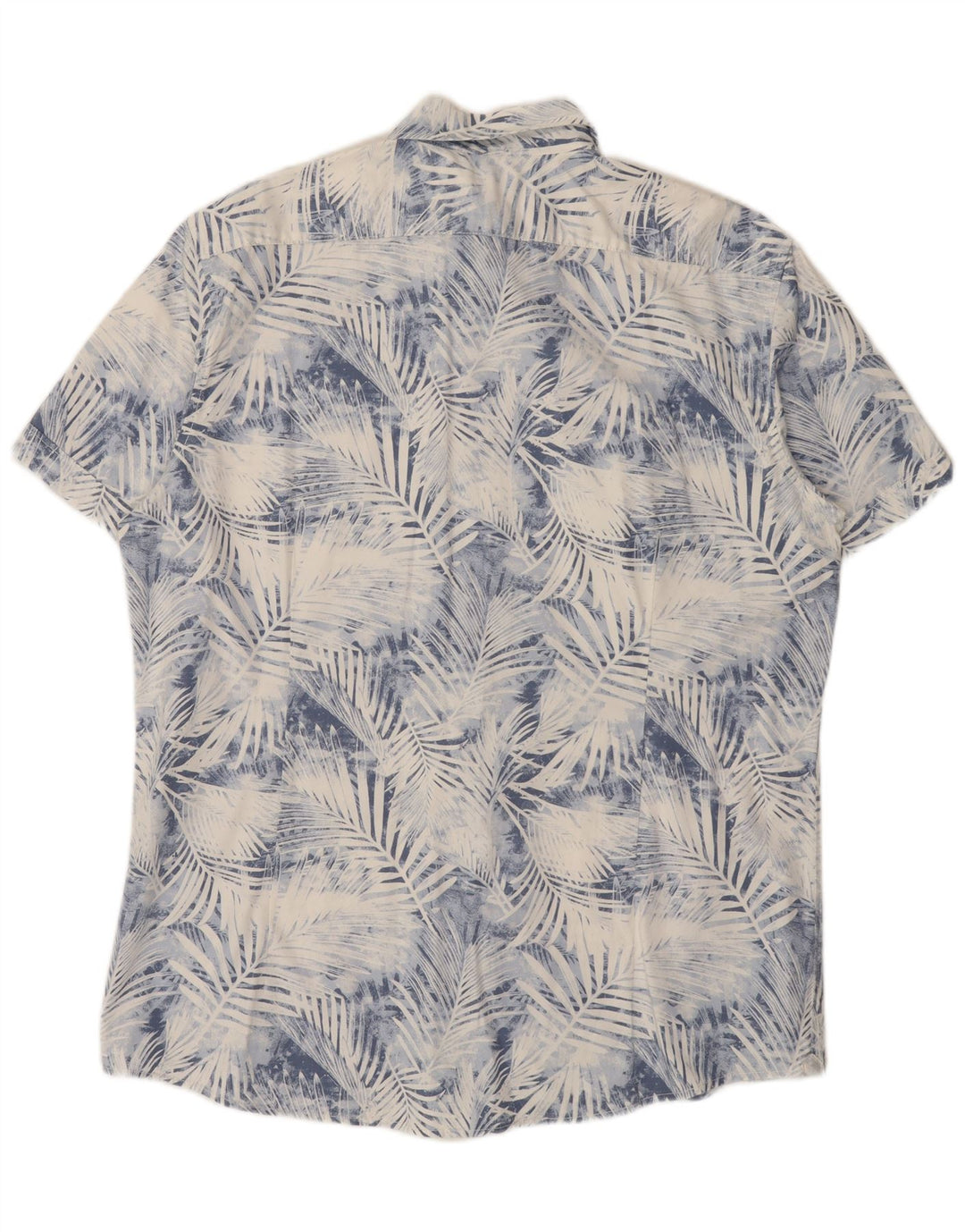 Celio Mens Short Sleeve Shirt 2XL Blue Floral Cotton