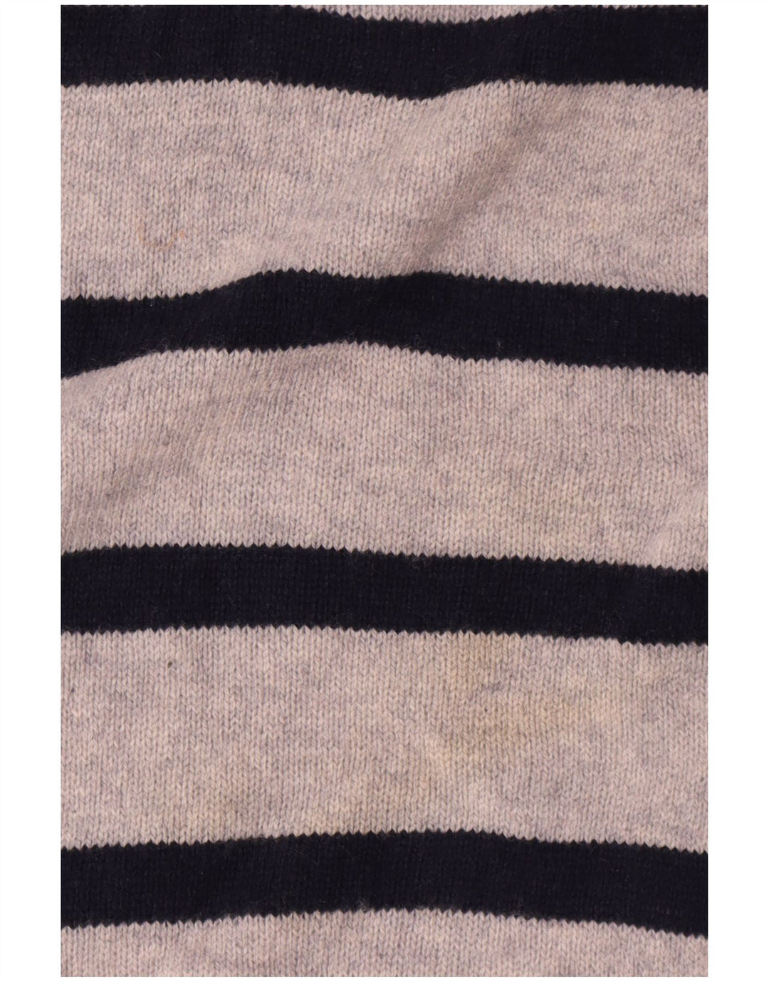 Marks & Spencer Womens Crew Neck Jumper Sweater UK 16 Large Grey Striped