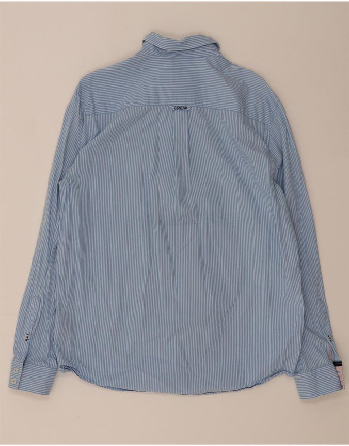 Crew Clothing Mens Classic Fit Shirt Medium Blue Striped Cotton
