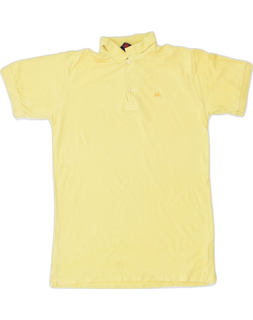 KAPPA Mens Polo Shirt Medium Yellow Cotton | Vintage | Thrift | Second-Hand | Used Clothing | Messina Hembry 