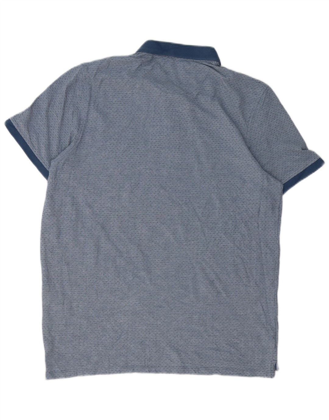 Jack & Jones Mens Polo Shirt XL Blue Spotted Cotton