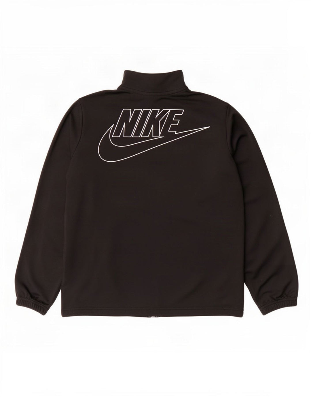 Nike Boys Graphic Tracksuit Top Jacket 12-13 Years XL Black Polyester
