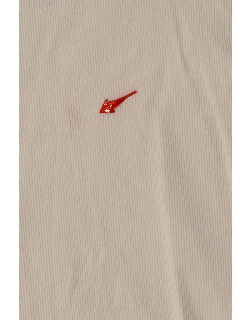 ZARA Womens Crop T-Shirt Top UK 14 Large White Cotton Vintage Zara and Second-Hand Zara from Messina Hembry 