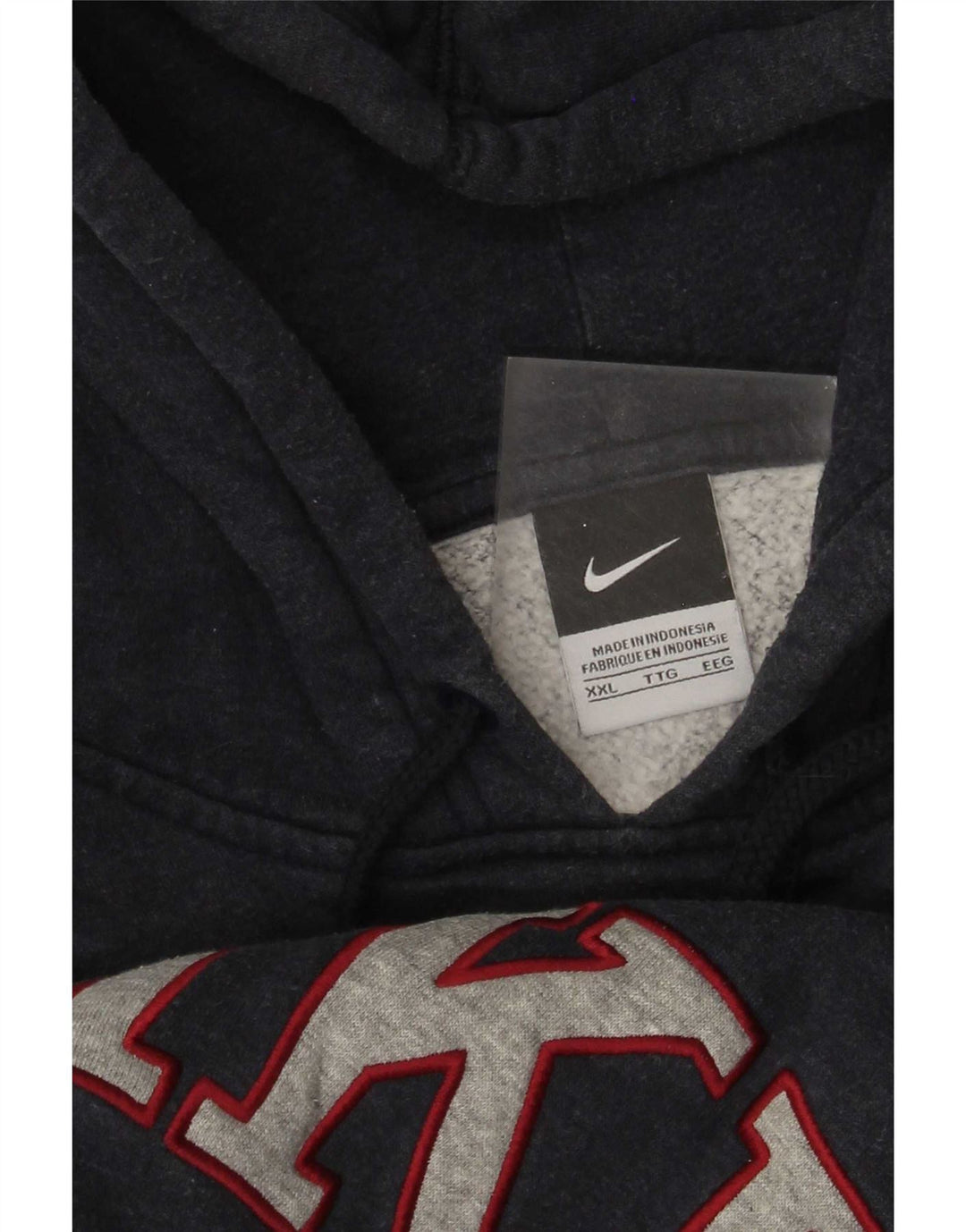 Nike Mens Graphic Hoodie Jumper 2XL Navy Blue