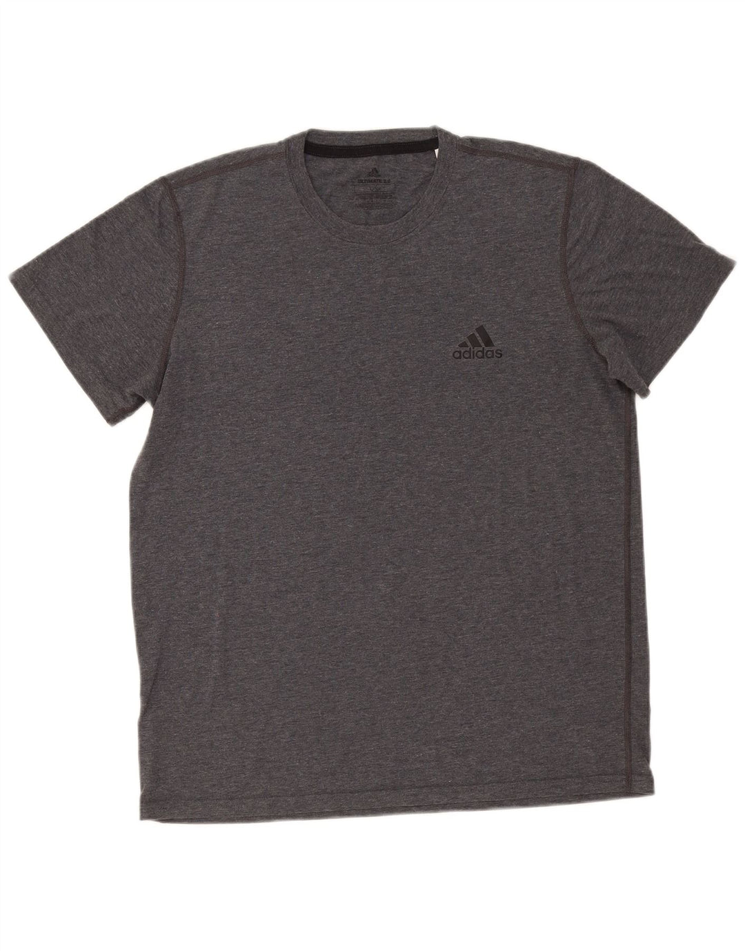 Adidas Mens T-Shirt Top Large Grey Flecked