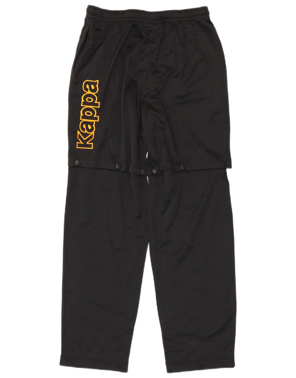 Kappa Mens Graphic Tracksuit Trousers Large  Black Polyester