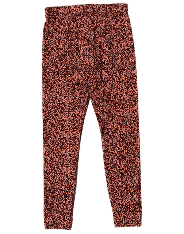 Nike Womens Leggings UK 12 Medium  Pink Animal Print Cotton