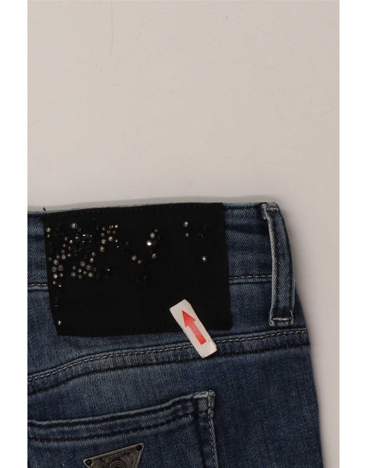 Guess Womens Slim Jeans W26 L34 Blue Cotton