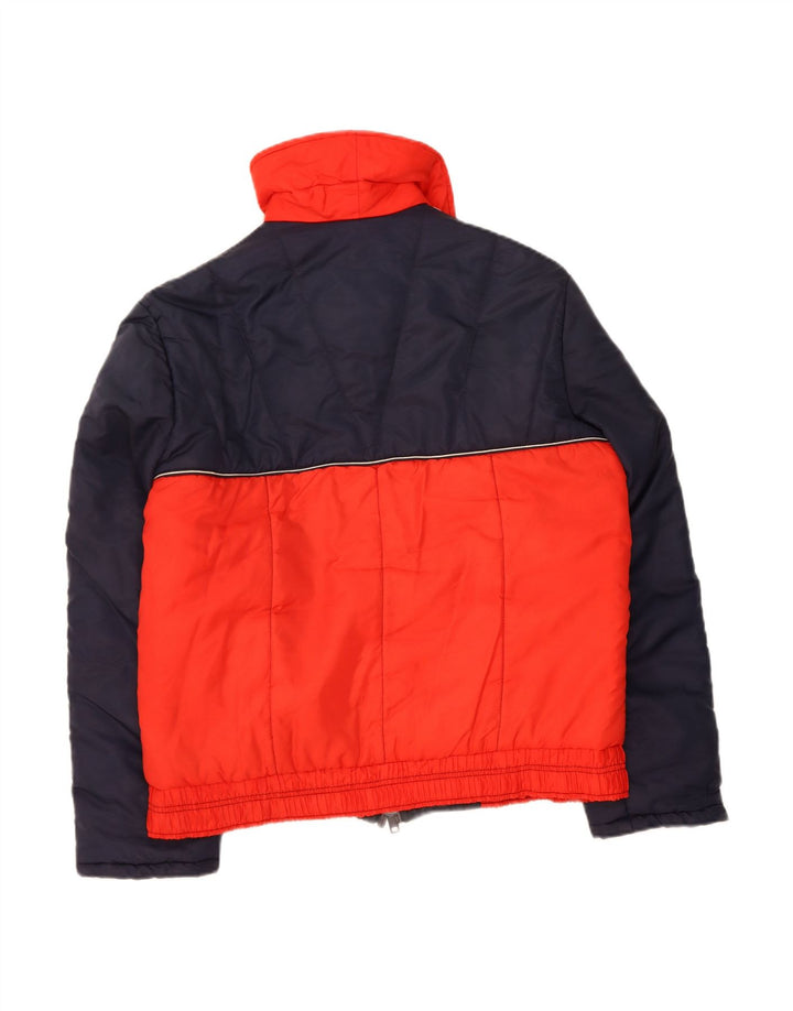 MOSER Mens Padded Jacket IT 50 Large Red Colourblock Polyamide Sports