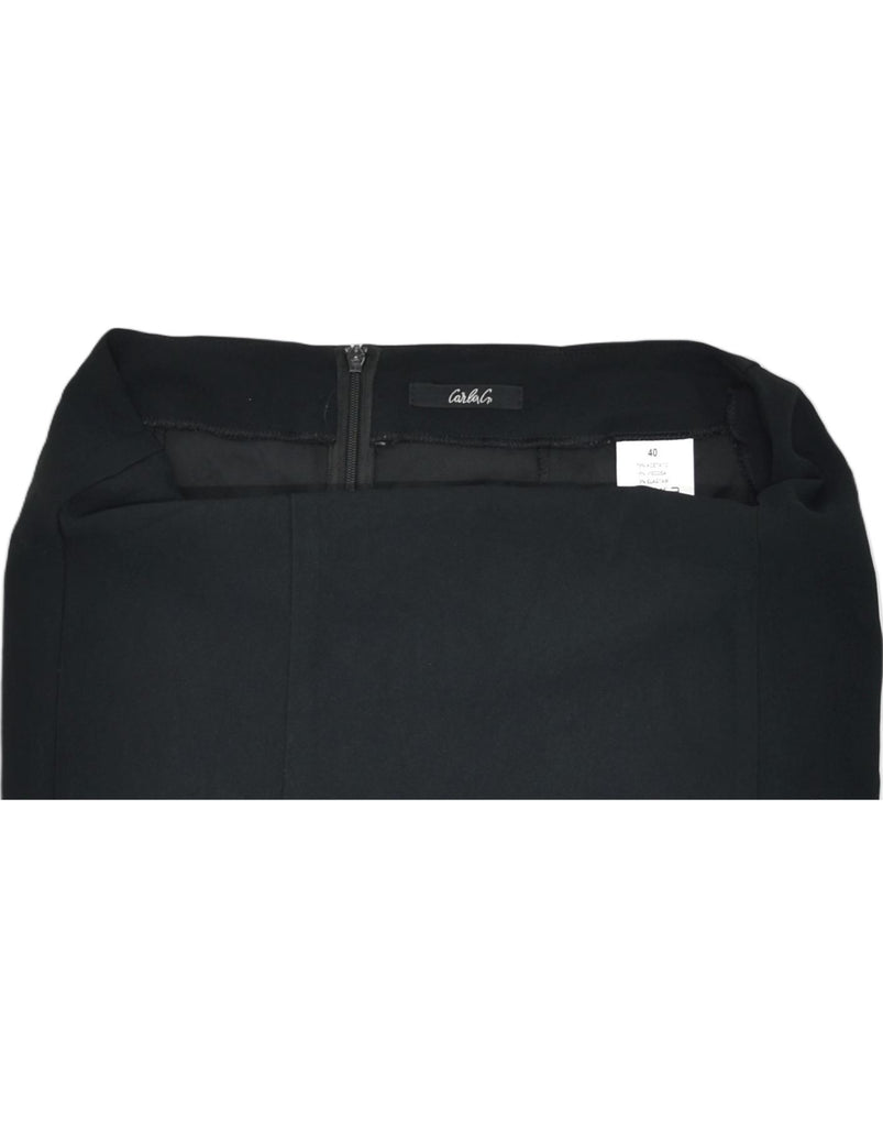 VINTAGE Womens Straight Skirt IT 40 Small W30 Black Acetate | Vintage | Thrift | Second-Hand | Used Clothing | Messina Hembry 