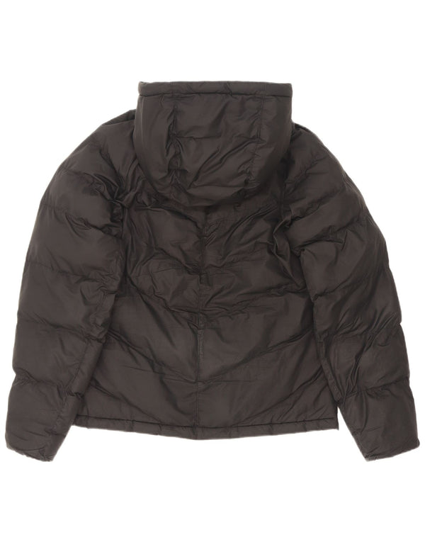 Nike Boys Hooded Padded Jacket 13-14 Years XL Black Polyester