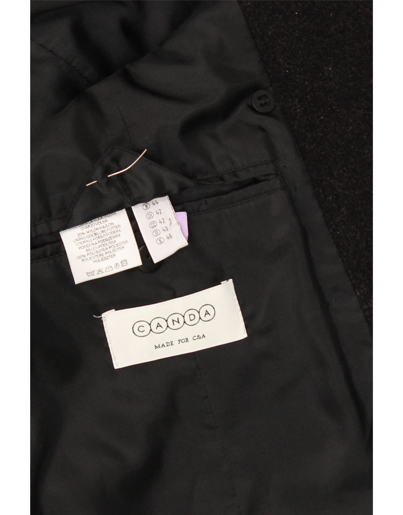 CANDA Womens Double Breasted Coat UK 16 Large  Grey Wool Vintage Canda and Second-Hand Canda from Messina Hembry 