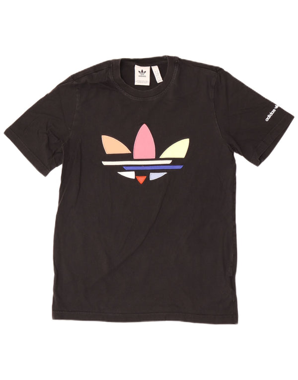 Adidas Mens Graphic T-Shirt Top Small Black Cotton